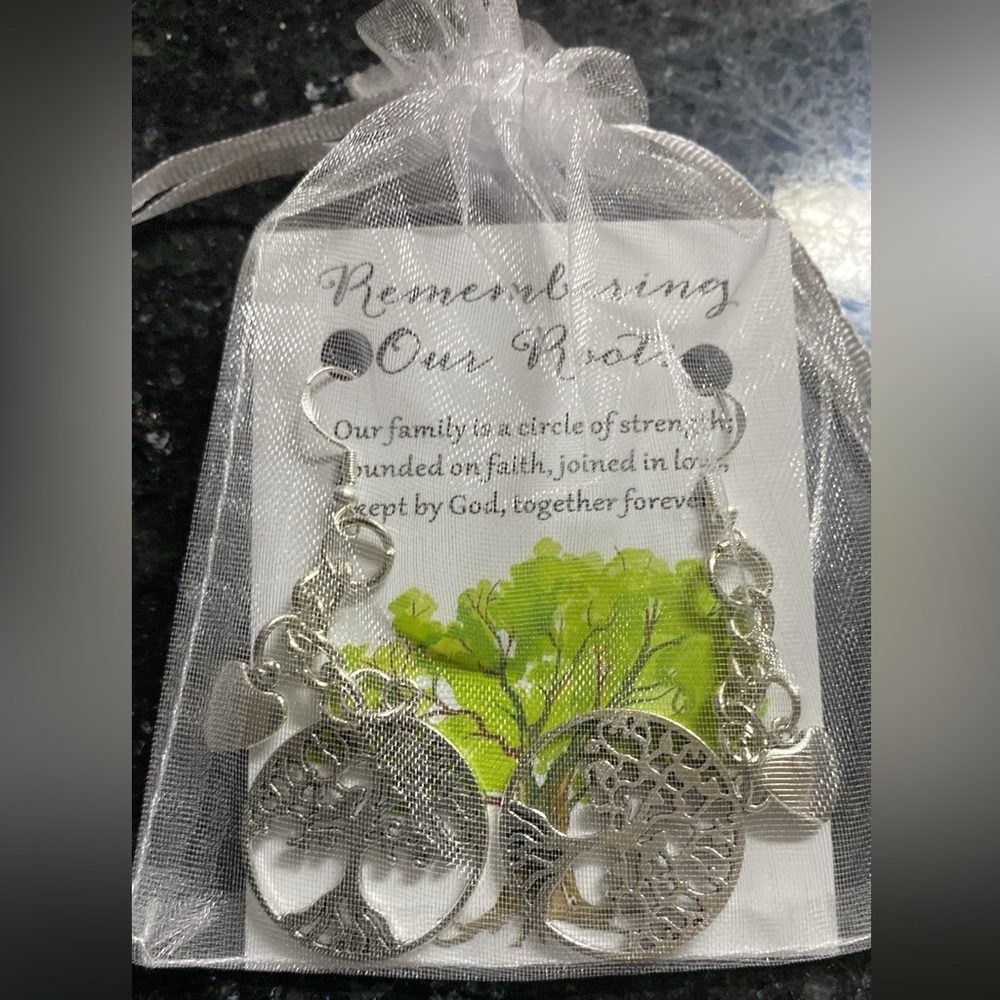 Silver Tree of Life Earrings